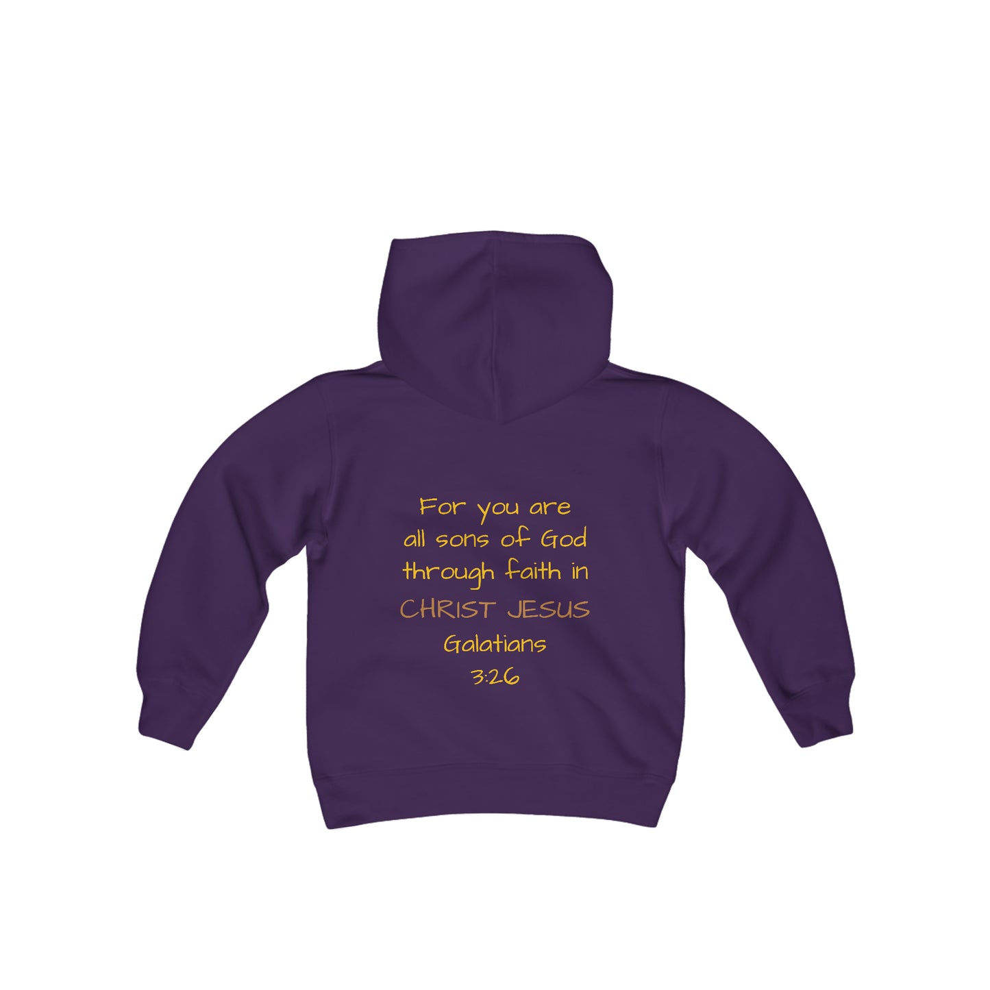 Galatians 3:26 - Youth Heavy Blend Hooded Sweatshirt